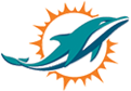 Miami Dolphins logo, a professional sports team that utilizes Functional Range Systems for athlete training and performance.